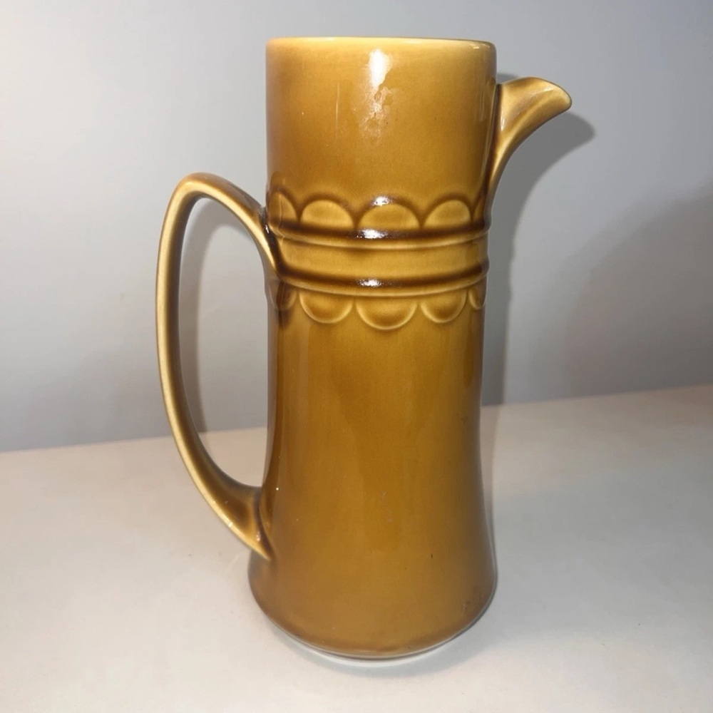 Vintage Homer Laughlin Golden Harvest Gold Coffee‎ Pot